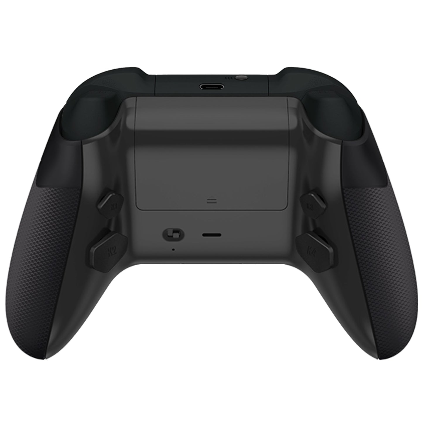 HEXGAMING ADVANCE Controller with FlashShot for XBOX, PC, Mobile - Black Golden Waves ABXY Labeled
