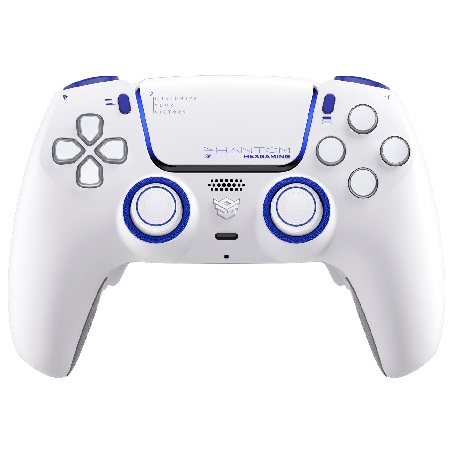 HEXGAMING PHANTOM Controller mit verstellbaren Triggern für PS5, PC, Mobile - Weiß