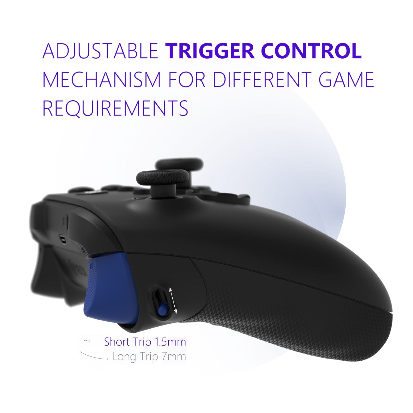 HEXGAMING ULTRA X Controller for XBOX, PC, Mobile - Shadow Red ABXY Labeled