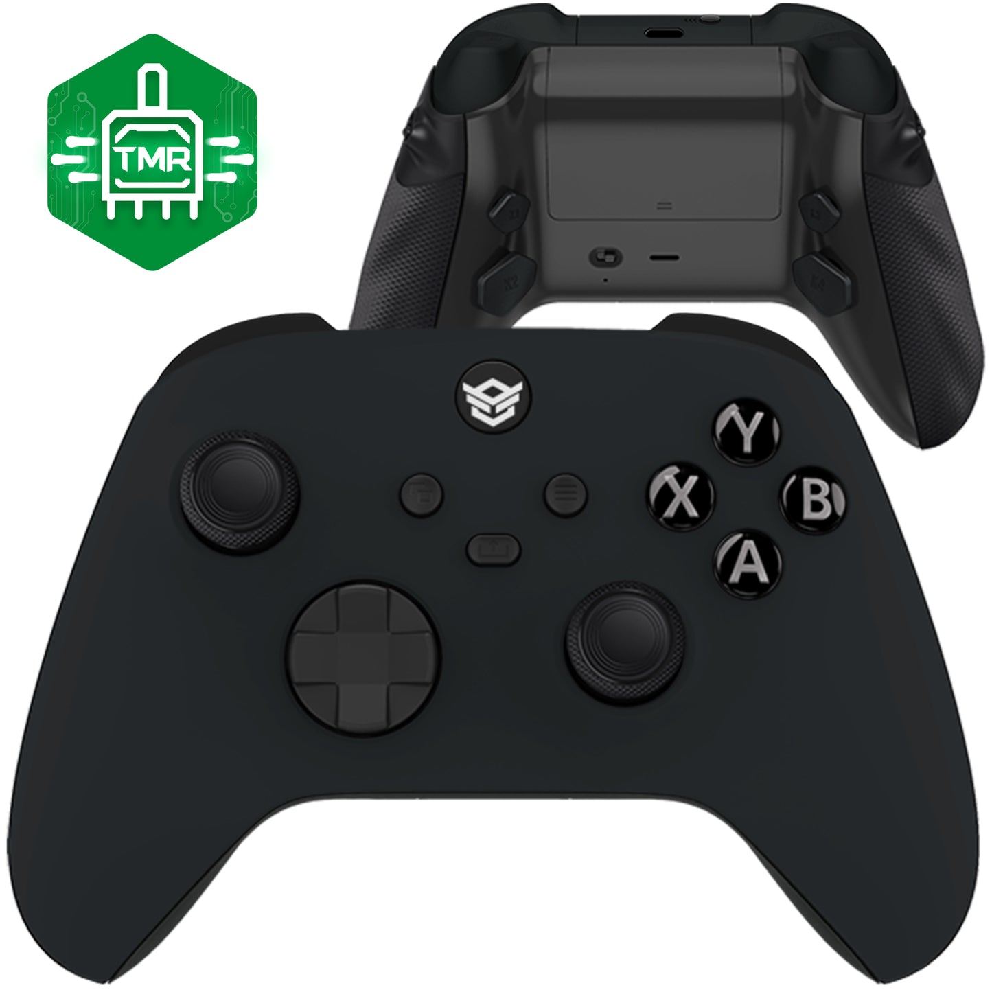 HEXGAMING ADVANCE Controller mit TMR-Joysticks und verstellbaren Triggern für XBOX, PC, Mobile - Schwarz