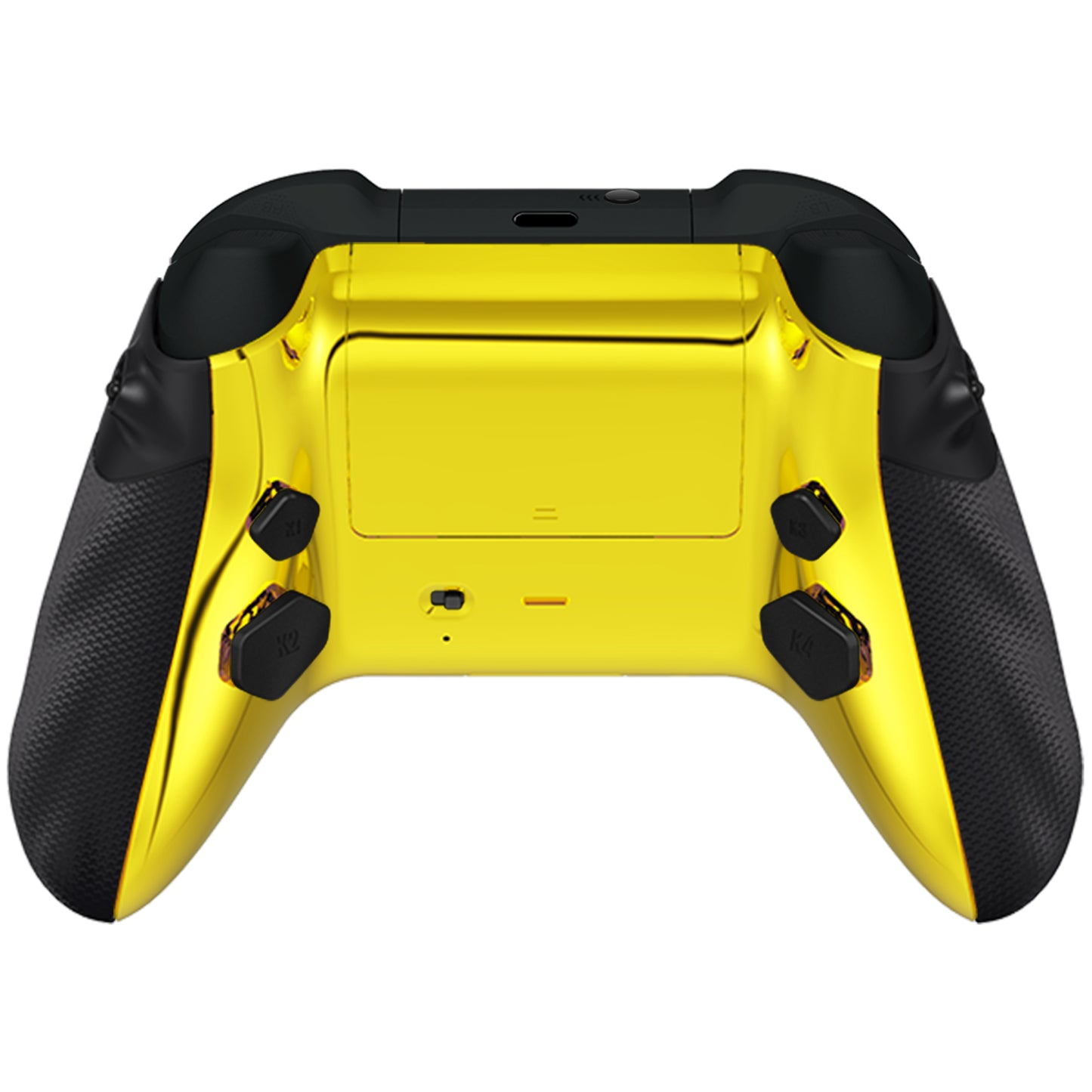 HEXGAMING ADVANCE Controller mit TMR-Joysticks und verstellbaren Triggern für XBOX, PC, Mobile - Schwarze Goldene Wellen