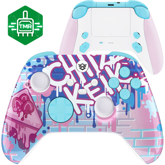 Cheesecake Graffiti Custom Art ADVANCE mit TMR-Joysticks, kompatibel mit Xbox Series X/S von Chiizkeik