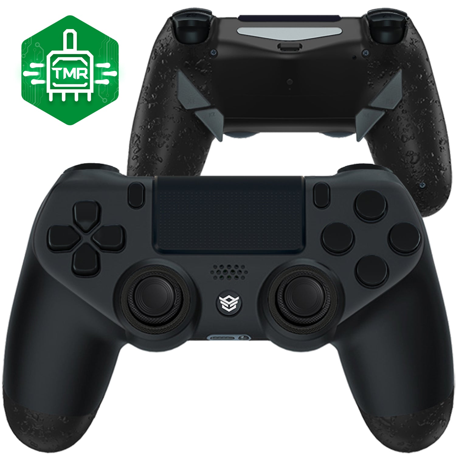 HEXGAMING NEW EDGE Controller mit TMR-Joysticks für PS4, PC, Mobile - Strukturiertes Schwarz