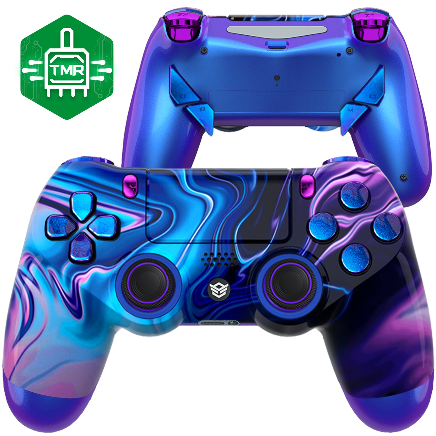 HEXGAMING NEW EDGE Controller mit TMR-Joysticks für PS4, PC, Mobile - Chaos Illusion