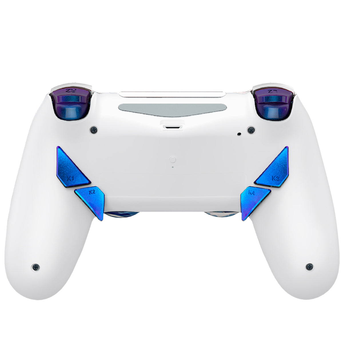 HEXGAMING NEW EDGE Controller mit TMR-Joysticks für PS4, PC, Mobile - Die Große Welle Chamäleon Lila Blau