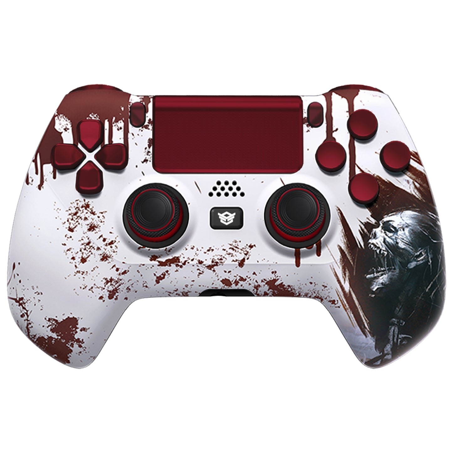 HEXGAMING HYPER Controller mit TMR-Joysticks für PS4, PC, Mobile - Blut Zombie