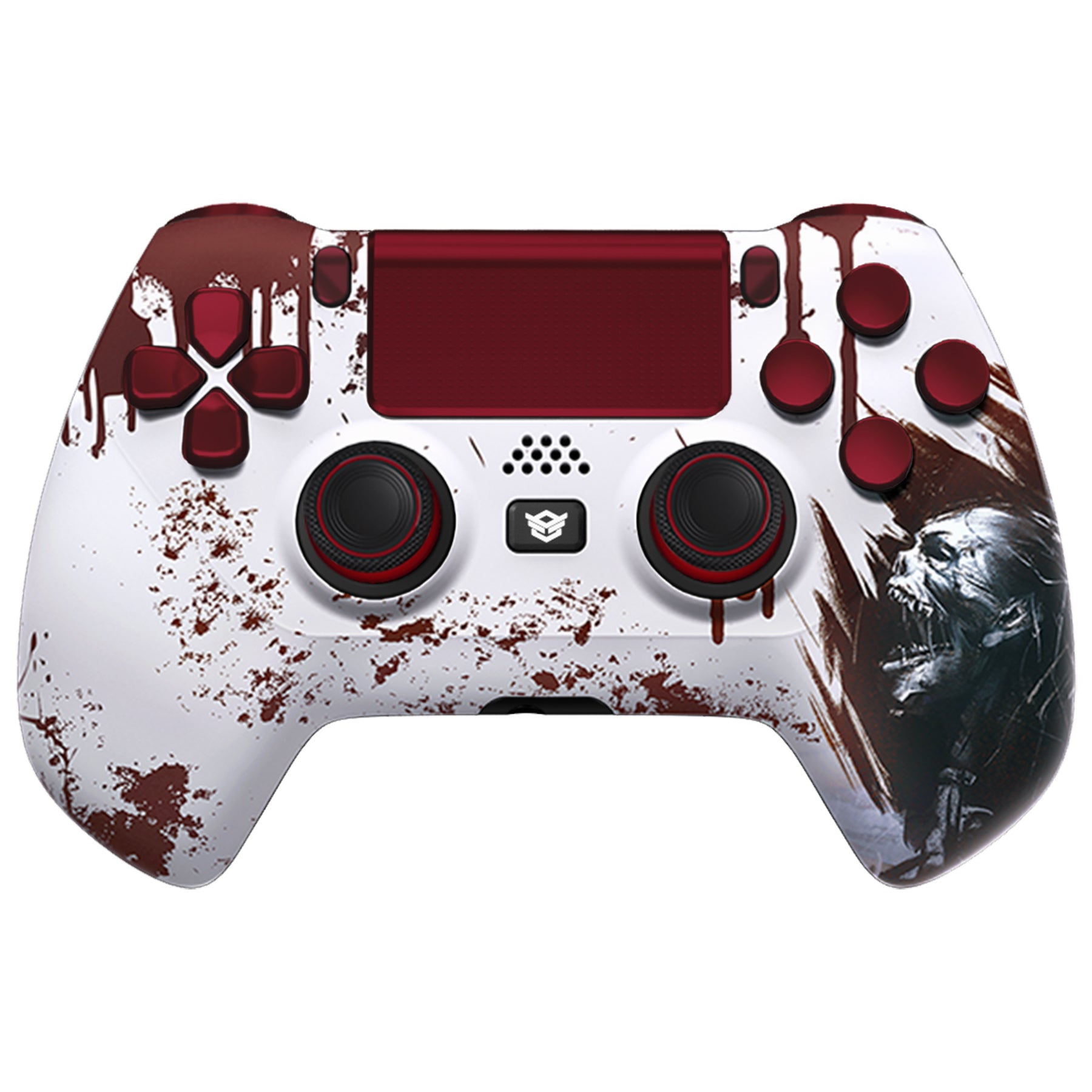HEXGAMING HYPER Controller mit TMR-Joysticks für PS4, PC, Mobile - Blut Zombie