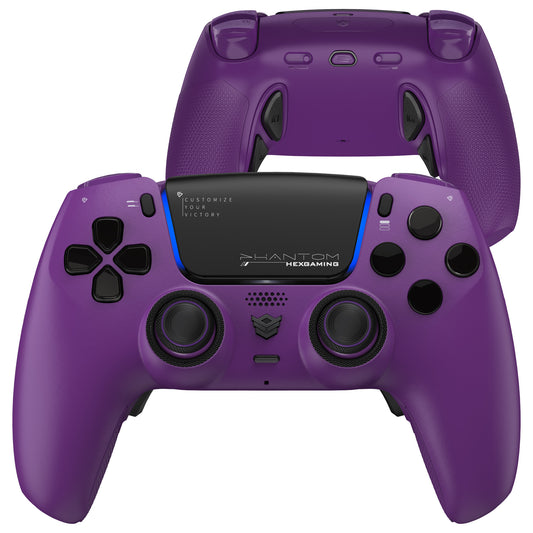 HEXGAMING PHANTOM Controller mit verstellbaren Triggern für PS5, PC, Mobile - Twilight-Violett