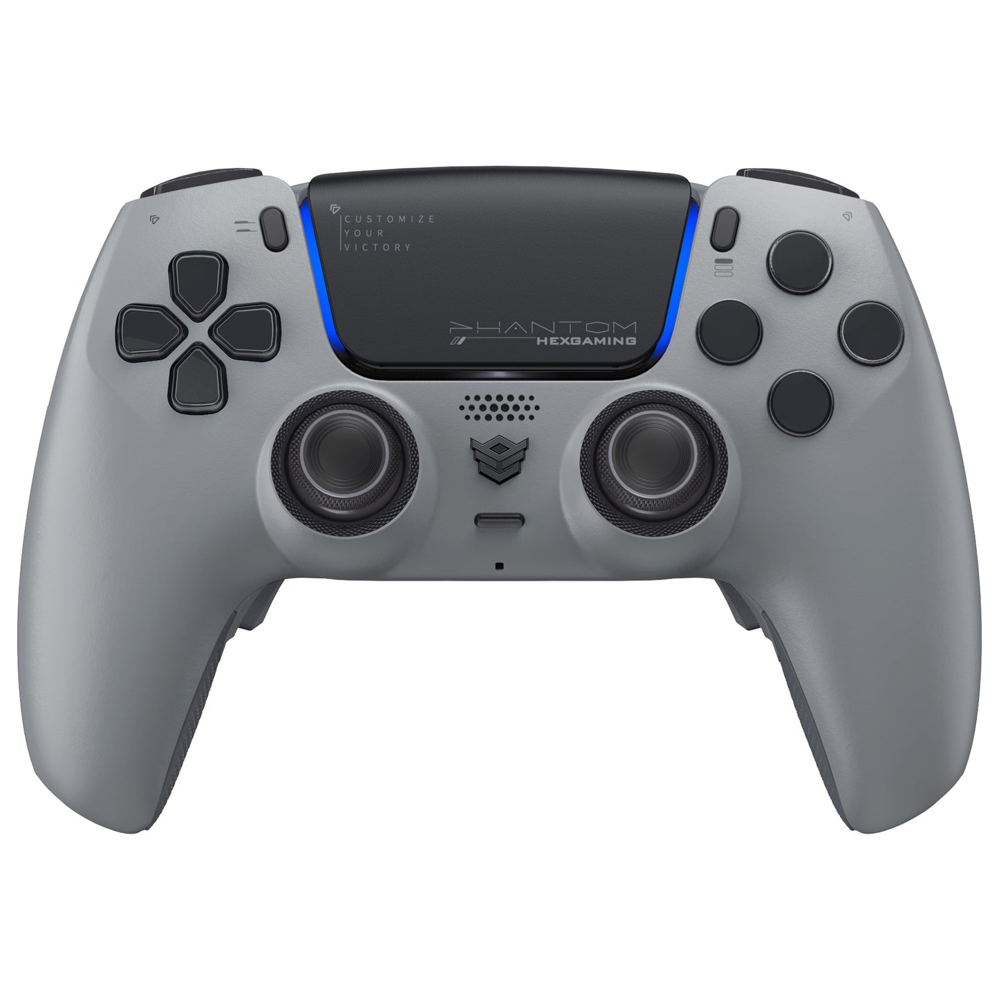 HEXGAMING PHANTOM Controller mit verstellbaren Triggern für PS5, PC, Mobile - 1994-Grau