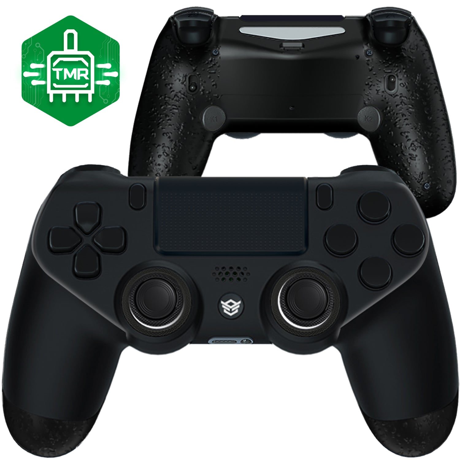 HEXGAMING NEW SPIKE Controller mit TMR-Joysticks für PS4, PC, Mobile- Mysteriöses Schwarz