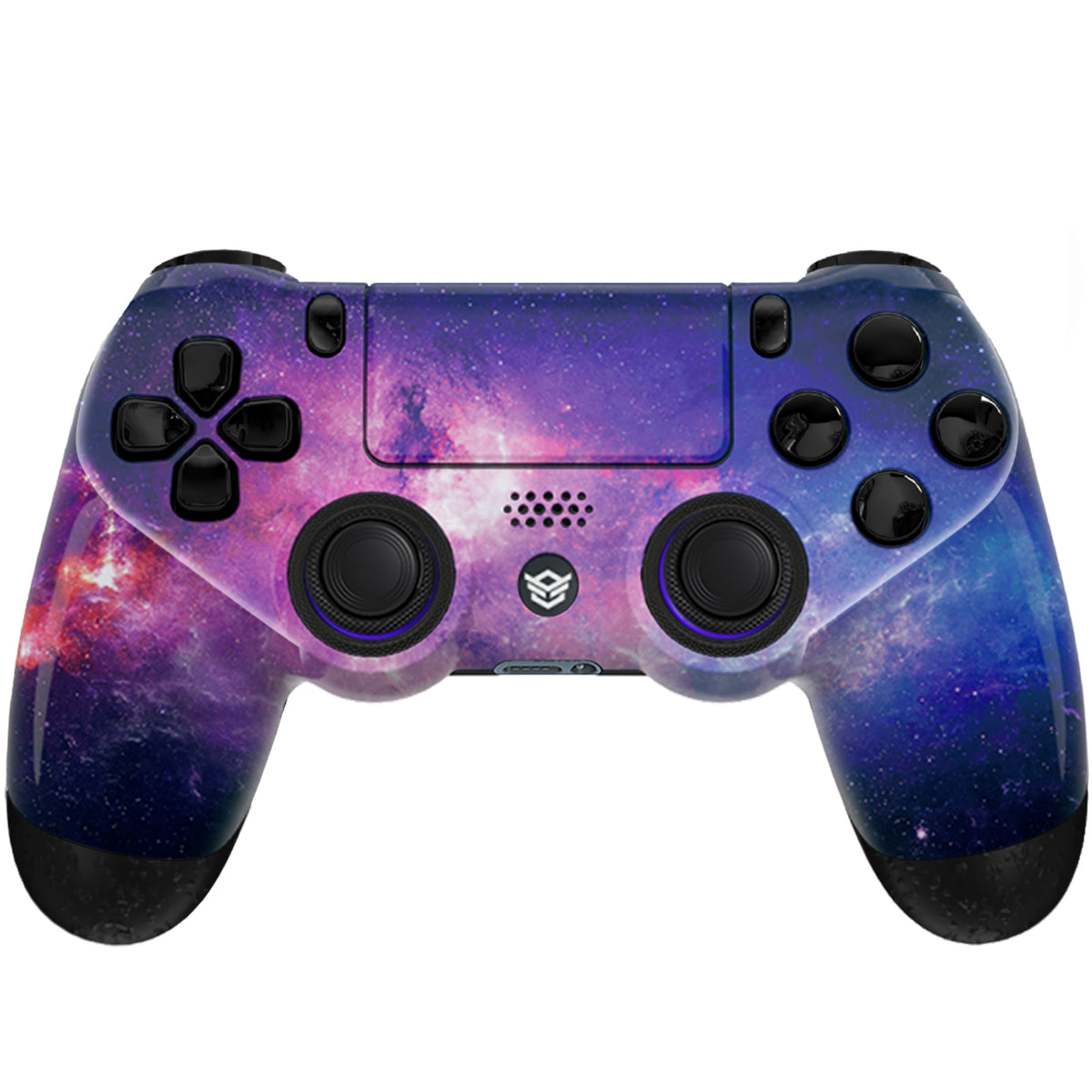 HEXGAMING NEW SPIKE Controller mit TMR-Joysticks für PS4, PC, Mobile- Nebula Lila Schwarz