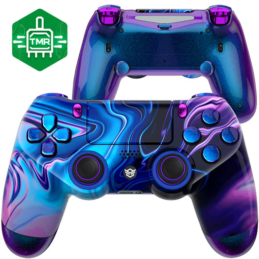 HEXGAMING NEW SPIKE Controller mit TMR-Joysticks für PS4, PC, Mobile- Chaos Illusion