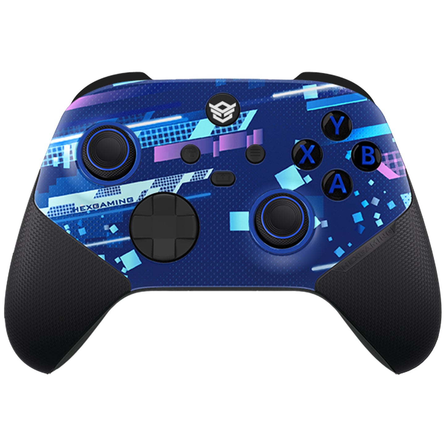 HEXGAMING ULTRA X Controller mit TMR-Joysticks für XBOX, PC, Mobile  - Blaue Raumverzerrung