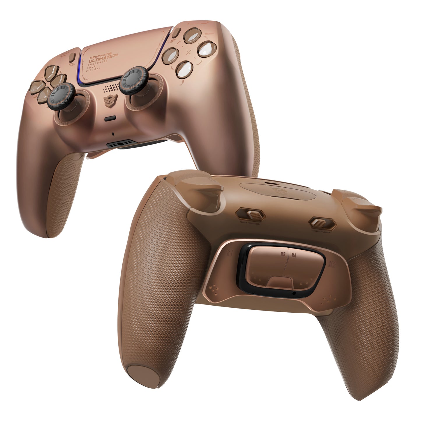 HEXGAMING ULTIMATE PRO Controller mit verstellbaren Triggern für PS5, PC, Mobile-Sternenstaub Mokka