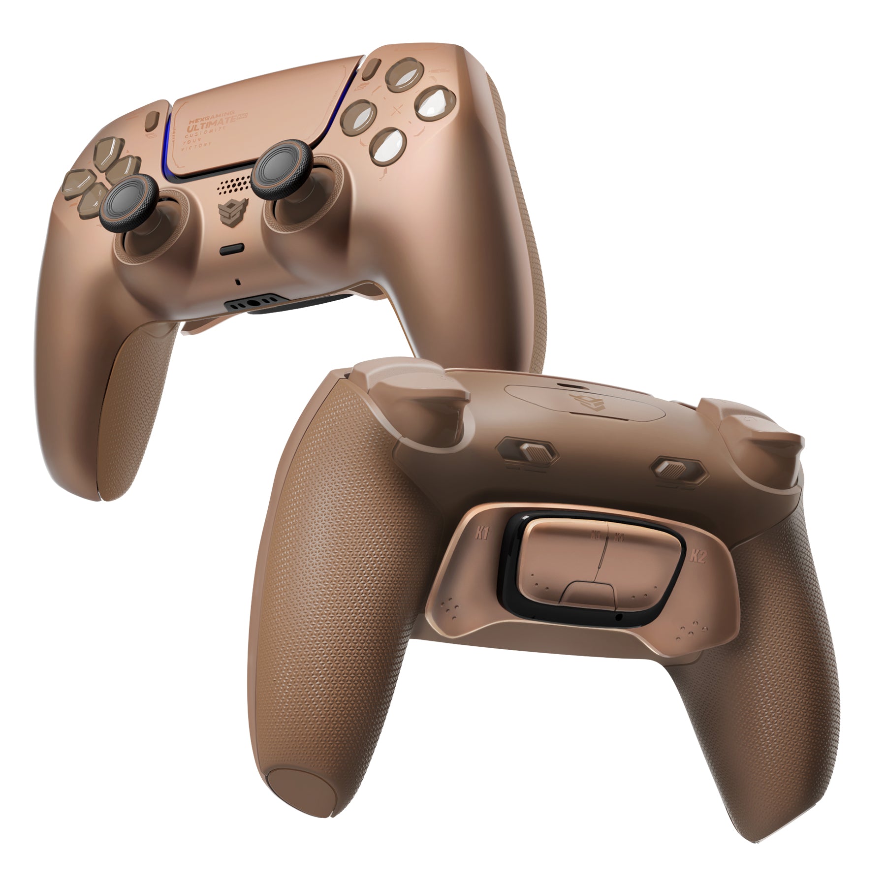 HEXGAMING ULTIMATE PRO Controller mit verstellbaren Triggern für PS5, PC, Mobile-Sternenstaub Mokka