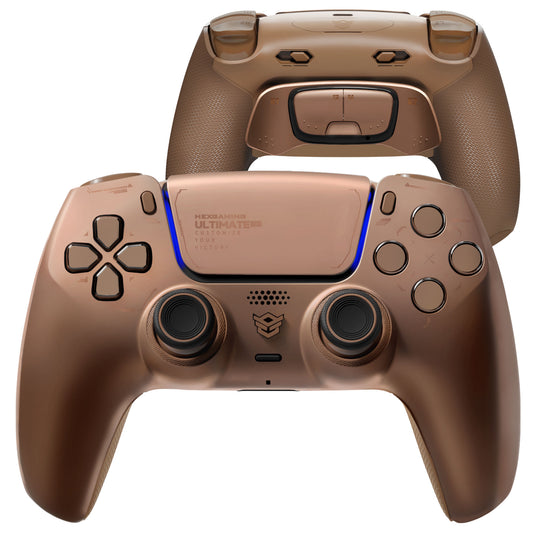 HEXGAMING ULTIMATE PRO Controller mit verstellbaren Triggern für PS5, PC, Mobile-Sternenstaub Mokka